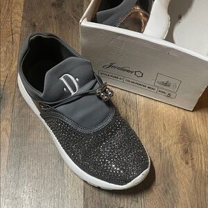 Jordan Women's Black Slip-On Sneakers